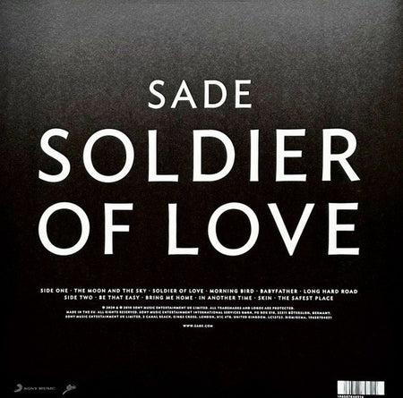 Sade Soldier Of Love LP Album Vinyl Record Black 180gram reissue 2015 on BMG