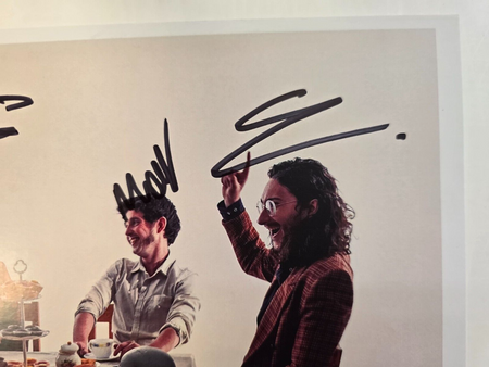 Mother Vulcher Hand Signed presentation size A4 print by Band Members