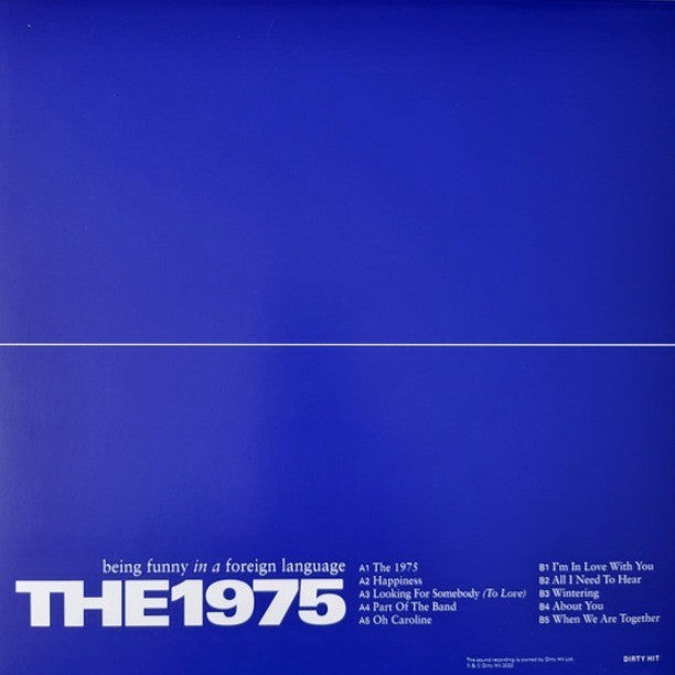 The 1975 Being Funny In A Foreign Language LP Album vinyl record limited Clear