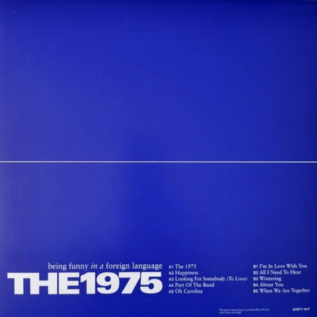 The 1975 Being Funny In A Foreign Language LP Album vinyl record limited Clear
