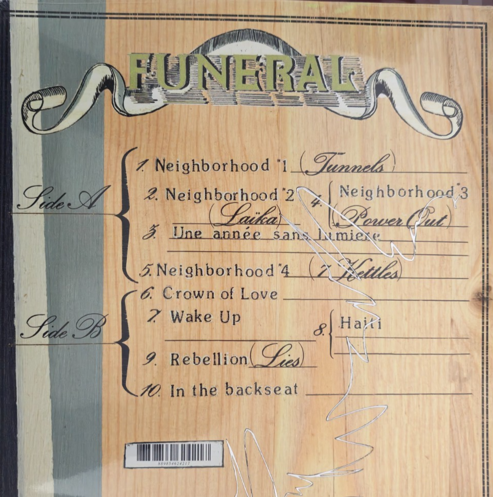 Arcade Fire – Funeral LP Album vinyl record 180gram reissue 2017 on Sony