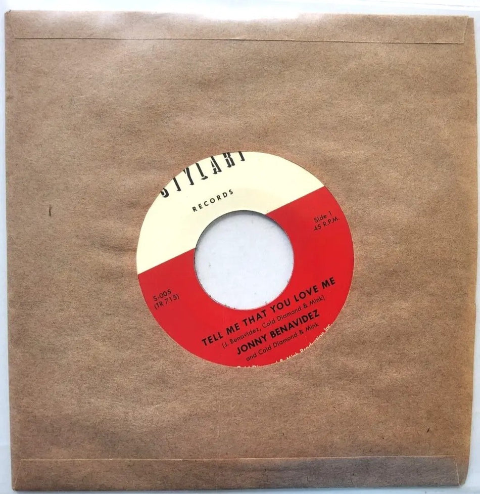 Jonny Benavidez And Cold Diamond & Mink Tell Me That You Love Me 7" record 2020