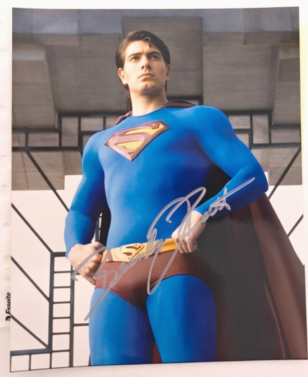 Brandon Routh Superman Hand Signed Photo autograph Size A4with Cert