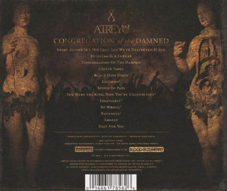 Atreyu Congregation Of The Damned CD Album 2009 on	Roadrunner Records