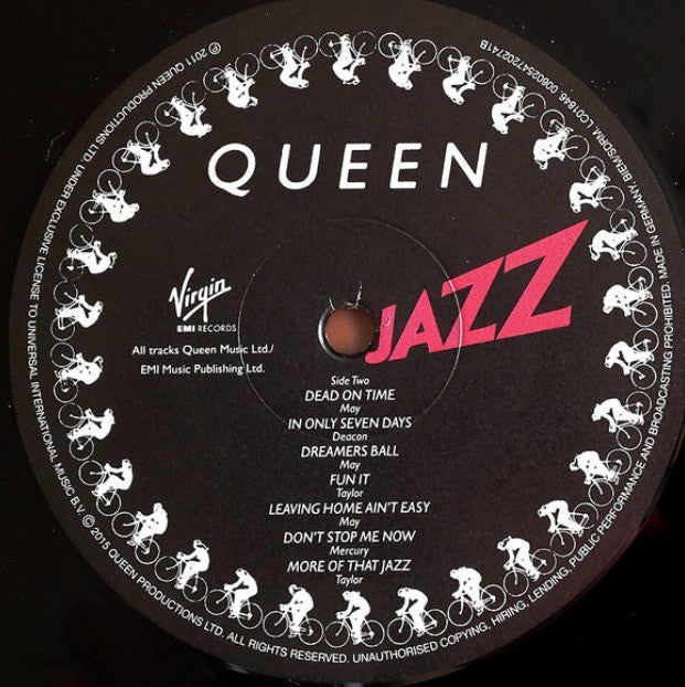 Queen Jazz LP Album vinyl record Half Speed Remaster 2015 reissue on Virgin