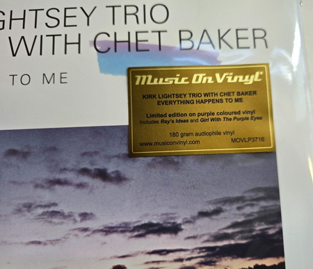Kirk Lightsey Trio with Chet Baker – Everything Happens To Me LP Album record