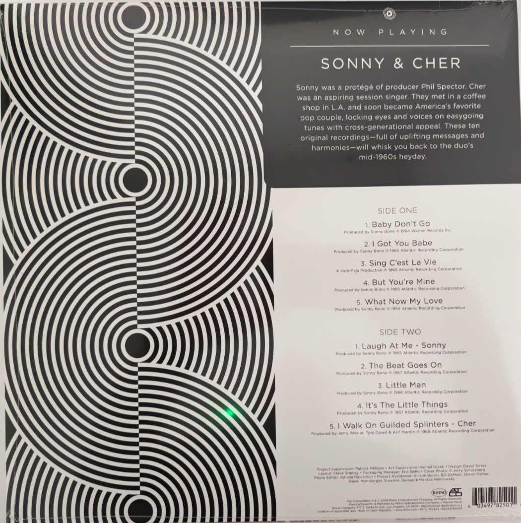 Sonny & Cher – Now Playing LP Album Vinyl Record Limited Blue 2024 Compilation