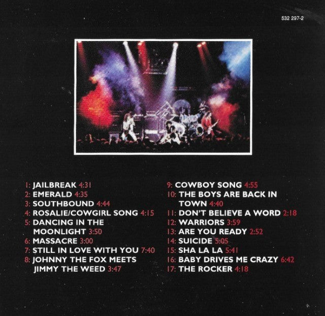 Thin Lizzy Live And Dangerous CD Album remastered reissue on Vertigo
