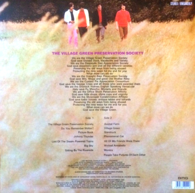 The Kinks Are The Village Green Preservation Society LP Album vinyl record