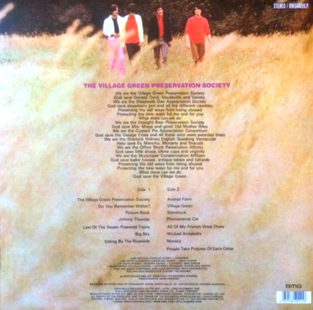 The Kinks Are The Village Green Preservation Society LP Album vinyl record