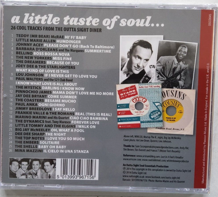 A Little Taste Of Soul From The Outta Sight Diner CD Album Soul blues funk 2014