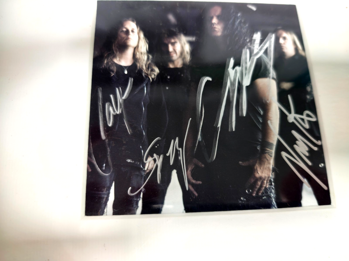 Kreator Hand Signed presentation 12" x 18" by Band Members Autograph