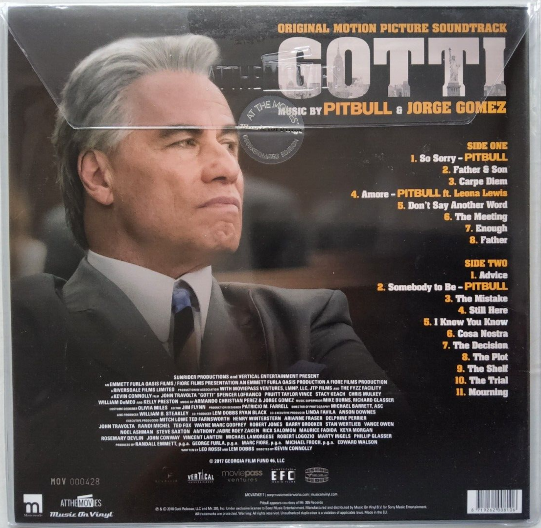 Jorge Gomez & Pitbull– Gotti Limited edition numbered LP Album vinyl record 2018