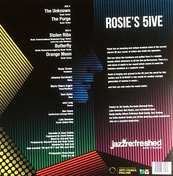 Rosie Turton – Rosie's 5ive LP Album Vinyl Record on Jazz Re:freshed 2019
