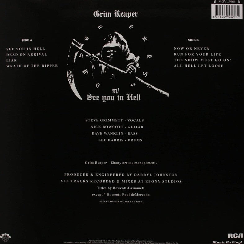 Grim Reaper See You In Hell album cover LP Album vinyl record 2013 remastered