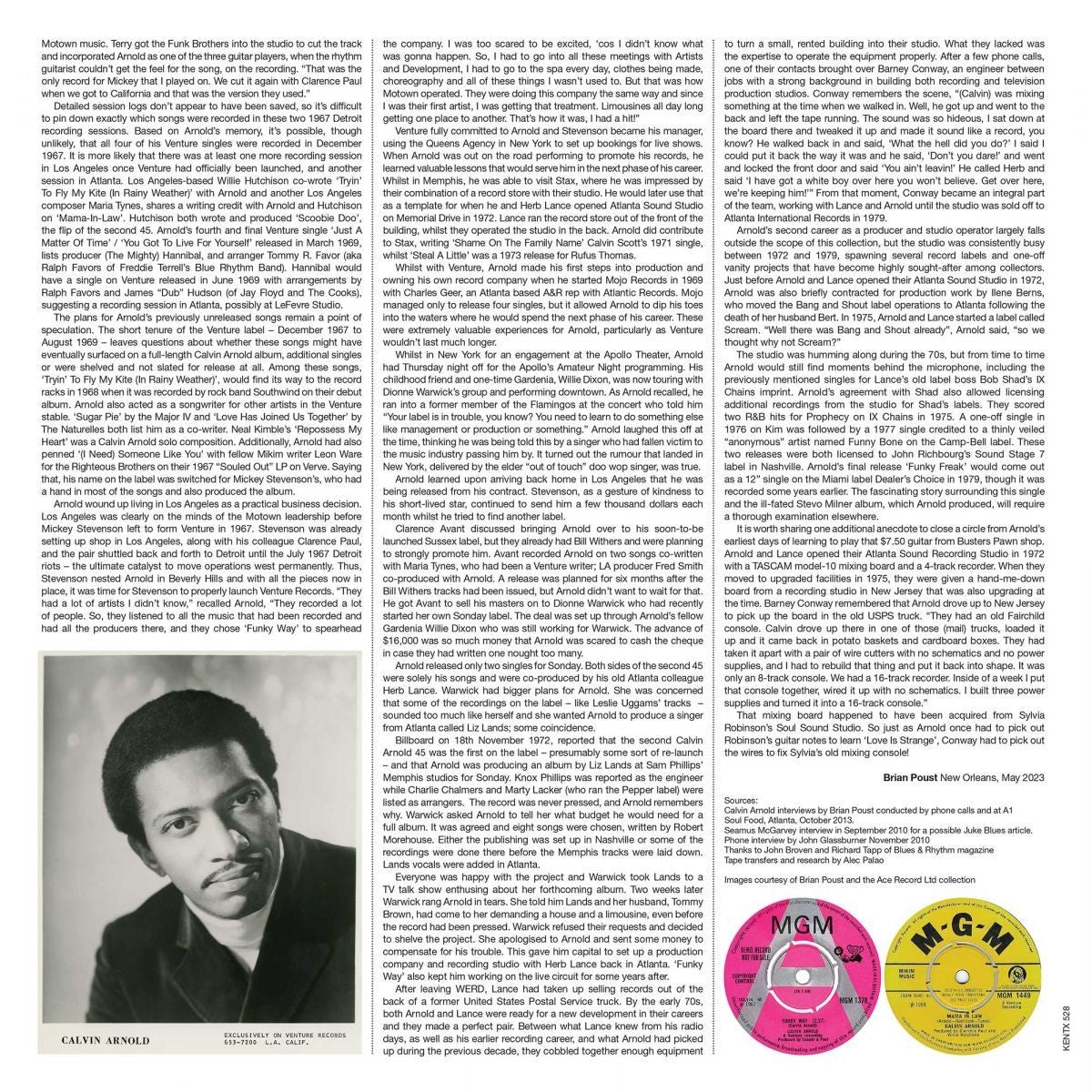 Calvin Arnold Funky Way Venture Recordings 1967-1969 LP Album Vinyl record 2025