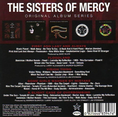 The Sisters Of Mercy Original Album Classics CD Boxset 5 Disc Set 2010 reissue