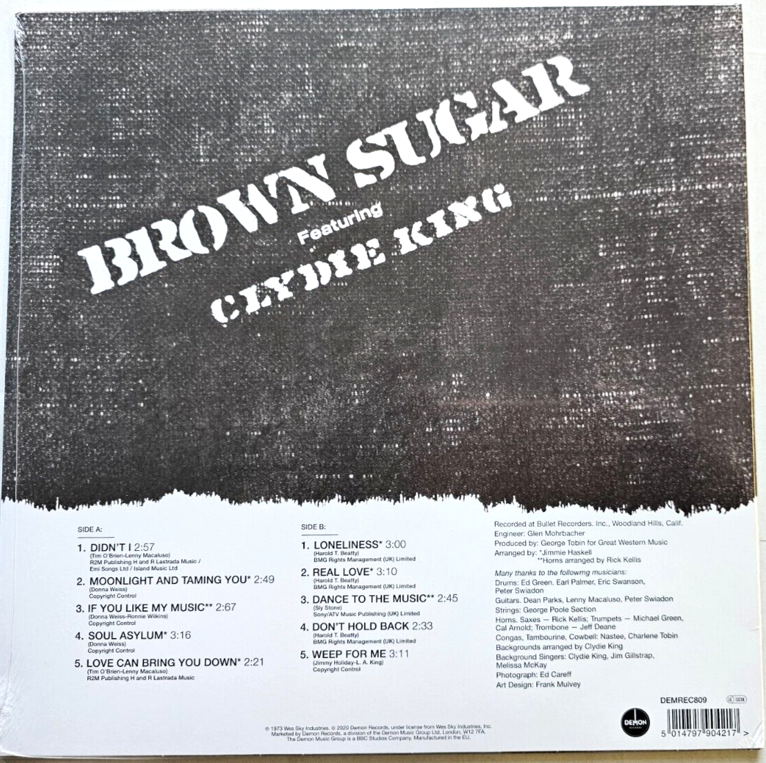 Brown Sugar Featuring Cyde King - Brown Sugar 2021 LP Album vinyl record NEW