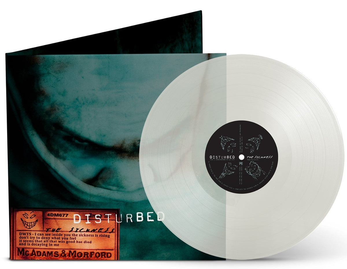 Disturbed – The Sickness LP Album vinyl record 2025 Anniversary Milky Clear