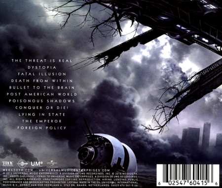 Megadeth Dystopia CD Album Remastered reissue 2016 on UME records