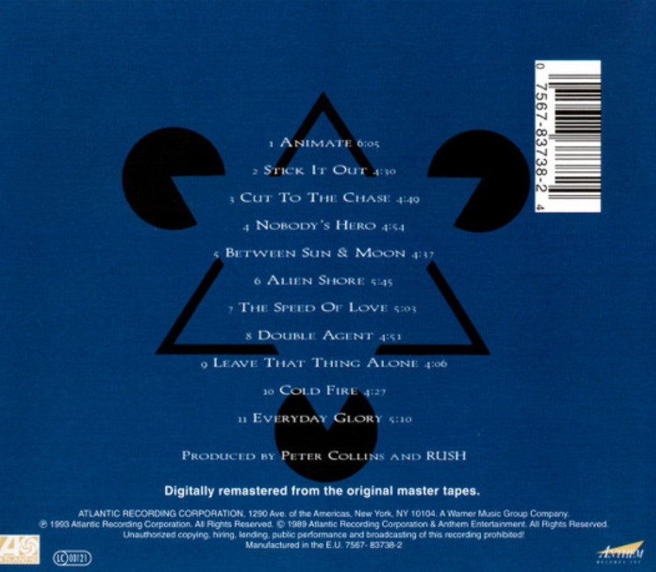 Rush  Counterparts CD Album Remastered Rush Reissue 2004 remastered on Atlantic