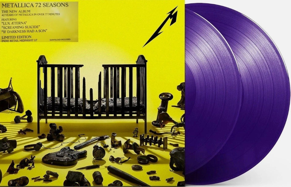 Metallica 72 Seasons LP Album vinyl record Limited Violet 2023 on Blackened 180g