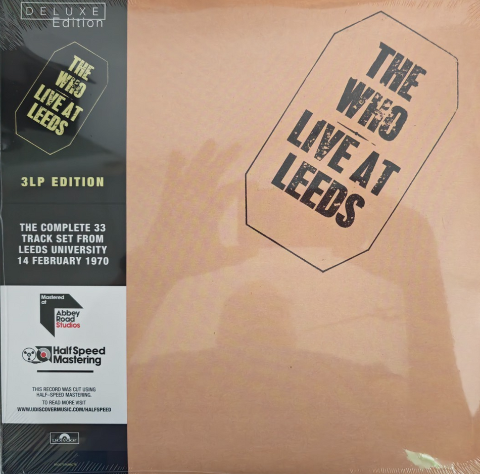 The Who Live At Leeds LP Album vinyl record 2019 Deluxe 3 x Half Speed Remaster