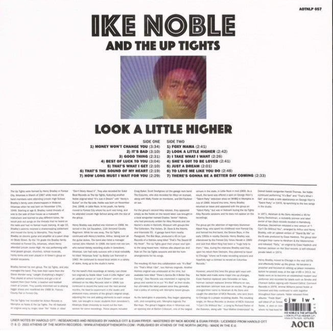 Ike Noble And The Up Tights Look A Little Higher LP vinyl record Alley Sessions