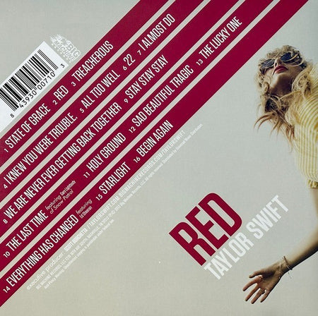 Taylor Swift Red LP Album vinyl record 2012 on Big Machine Black edition