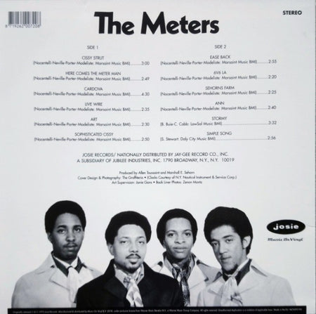 The Meters The Meters LP Album vinyl record  remastered reissue 180g black 2018