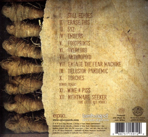 Lamb Of God – VII: Sturm Und Drang CD Album Deluxe in Digipak on Epic
