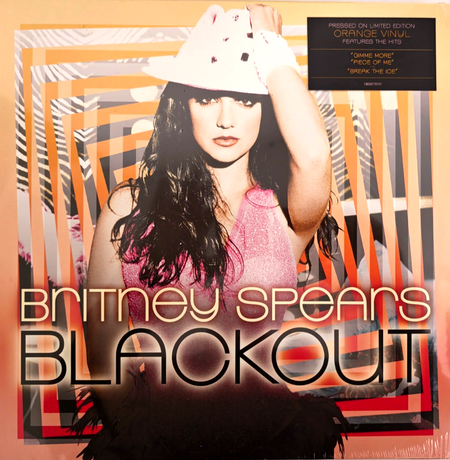 Britney Spears Blackout LP Album vinyl record Limited Orange 2023 on Jive