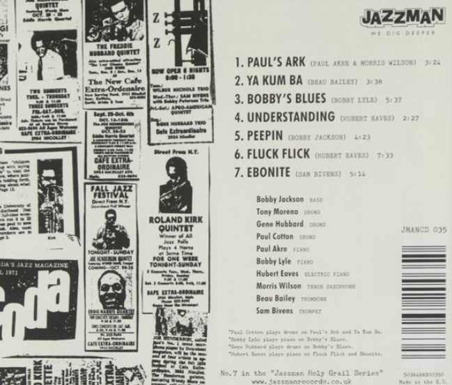 Bobby Jackson The Cafe Extra-Ordinaire Story  CD Album 2010 on Jazzman