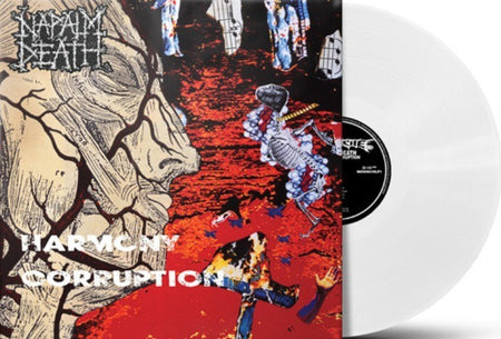 Napalm Death Harmony Corruption LP Album vinyl record limited white 2025 reissue