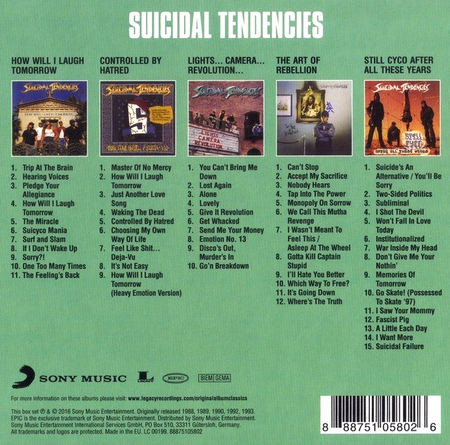 Suicidal Tendencies – Original Album Classics CD Boxset 5 Disc Set on Epic 2016
