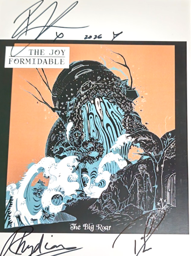 The Joy Formidable Hand Signed presentation A4 on glossy print by Band Members