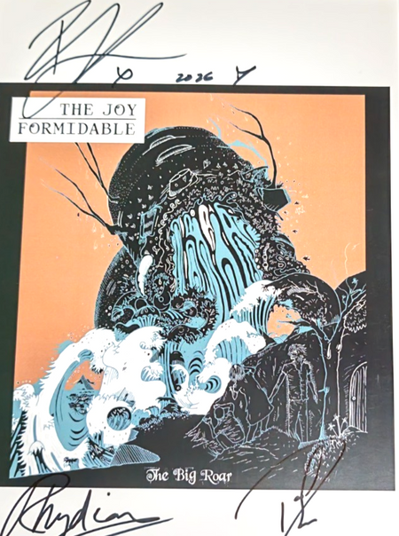 The Joy Formidable Hand Signed presentation A4 on glossy print by Band Members