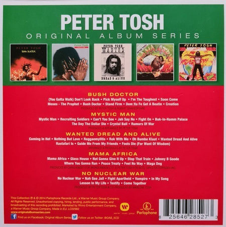 Peter Tosh – Original Album Series CD Boxset 5 Disc Set on Warner 2014 reissue