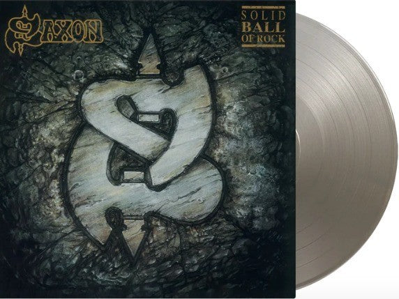 Saxon Solid Ball Of Rock LP Album vinyl record limited Silver numbered remaster