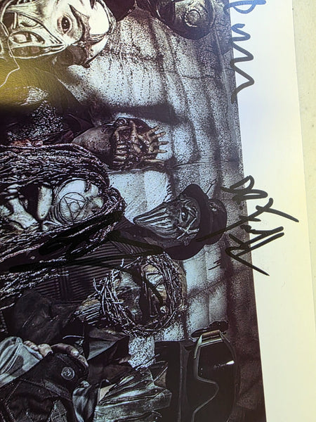 Mushroomhead Hand Signed A4 presentation autographs signed by the band