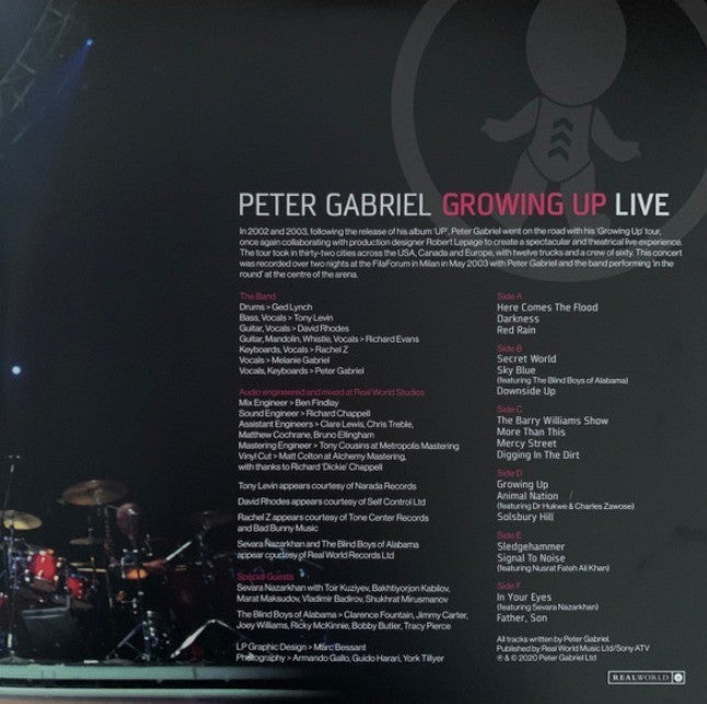 Peter Gabriel Growing Up Live LP Album vinyl record 3LP 2020 Half Speed remaster