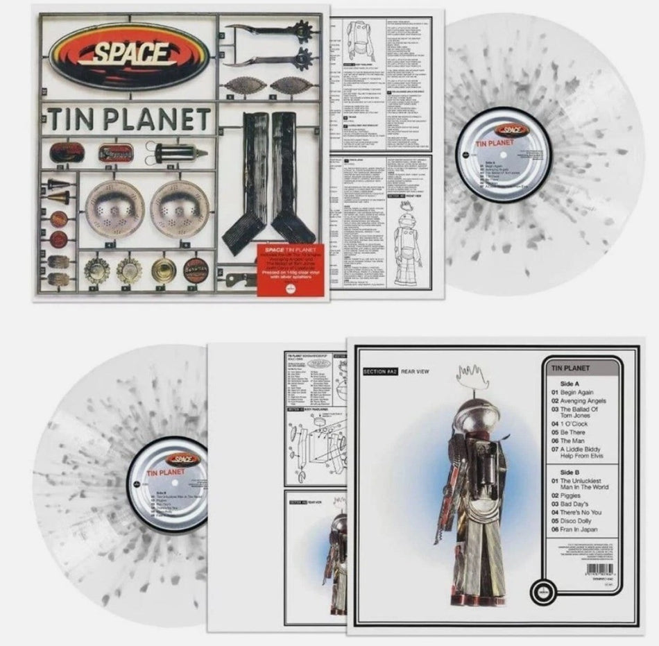 Space Tin Planet LP Album vinyl record limited clear splatter 140gram reissue