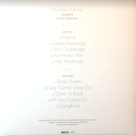 Christine McVie Songbird A Solo Collection P Album Vinyl record Limited Green