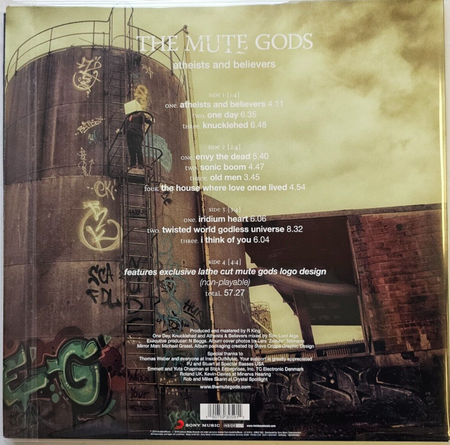 The Mute Gods – Atheists And Believers 2 x LP Album vinyl record 180gram prog