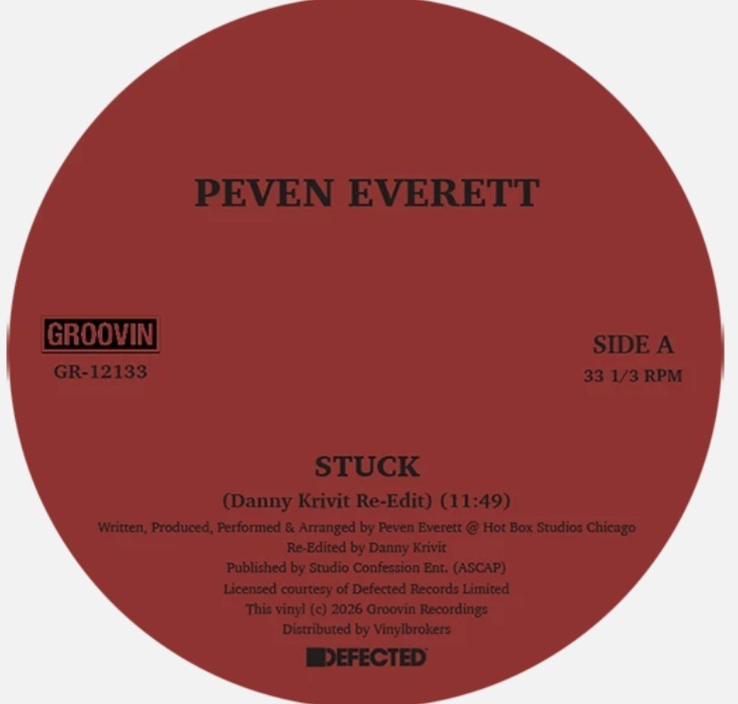 Peven Everett Stuck 12" vinyl record 2025 reissue on Groovin Recordings