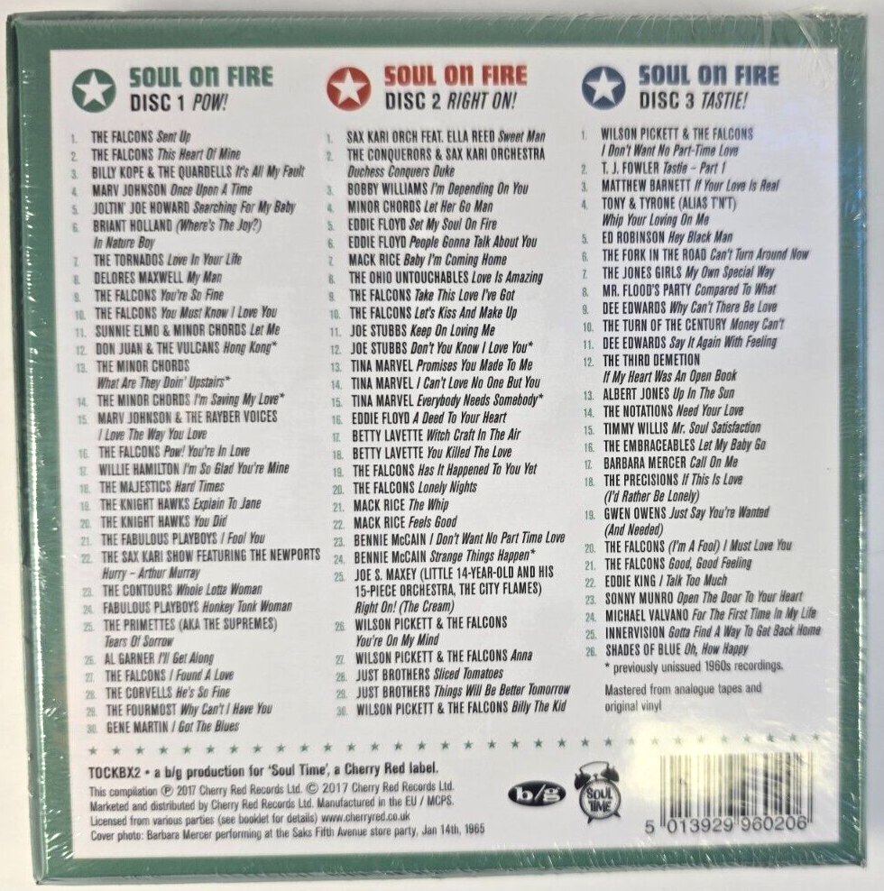 Soul On Fire The Detroit Soul Story 1957-1977 3 x CD compilation boxset V/A