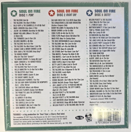 Soul On Fire The Detroit Soul Story 1957-1977 3 x CD compilation boxset V/A