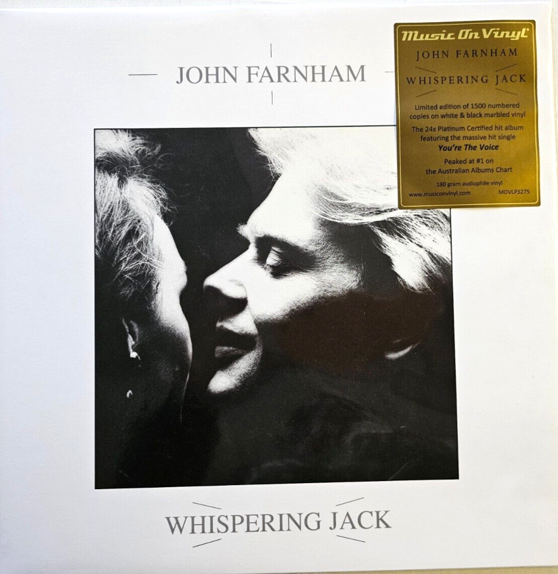 John Farnham Whispering Jack limited numbered marbled LP Album vinyl record NEW