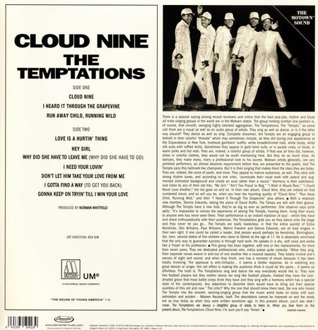 The Temptations Cloud Nine LP Album vinyl record 2024 limited reissue remastered