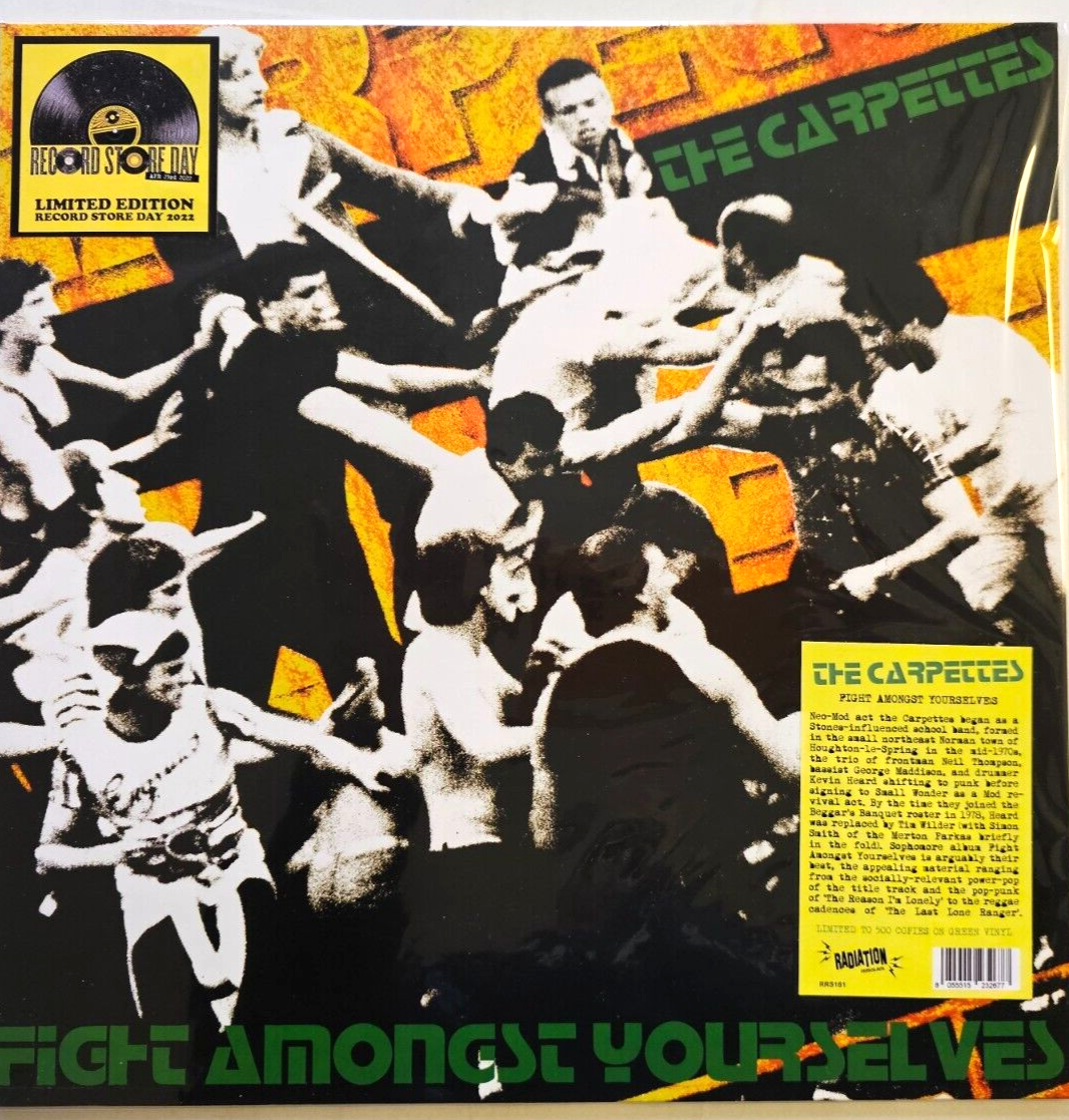 The Carpettes – Fight Amongst Yourselves LP Album vinyl record  Limited green